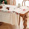 Christmas Day Decorative Tablecloth Christmas Stockings Coffee Table Table Embroidery Tablecloth Atmosphere Table Cloth Party