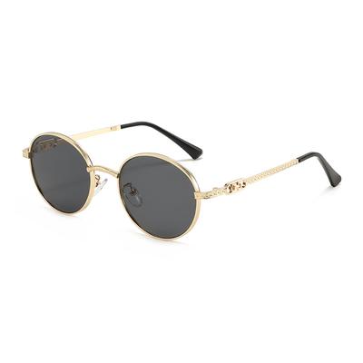 2025 Vintage Oval Sunglasses Men Women Brand Designer UV400 Driving Travel Eyewear Sun Shades Metal Frame