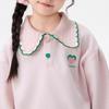 Xiao Yin Man Girls' Thickened Wavy Collar Sweatshirt