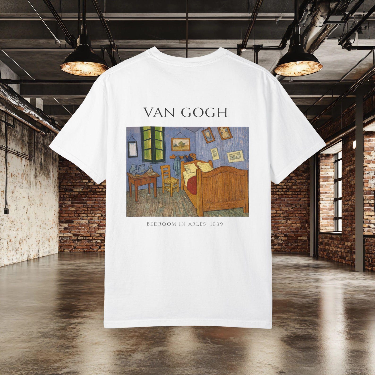 Van Gogh Bedroom in Arles Shirt, Vintage Art T shirt, Famous Painting Graphic Tee, Museum Artwork Shirt, Art Lover Gift, Unisex Tee 4XL
