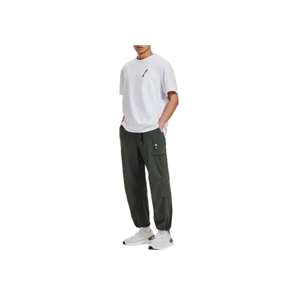Under Armour Urban Outdoor Series Logo Embellished Casual Comfortable Work Pants Men Pants Baroque-Green 1387984-310