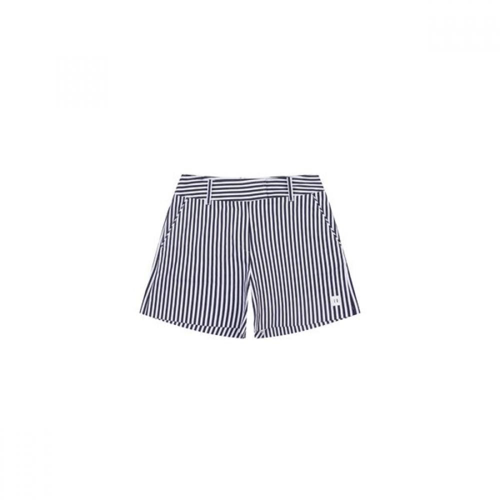 

Onoff Women Cotton Stripe Shorts Of5713la Navy 36