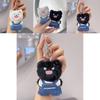 Plush Cat Keychain With Denim Overalls For Anime Collectors And Gift Lovers