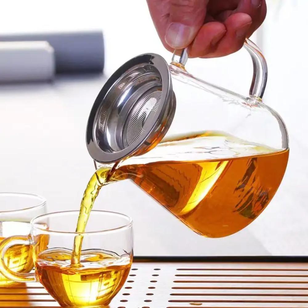 Heat-resisting Clear Glass Tea Pot Fair Cup Cha Hai,handmade  Kung Fu Tea Cups Teaset Gongdao Points of Tea Ware with Handle