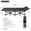 Compact Foldable Bed for Office, Camping, Outdoors - Stainless Steel, Portable, Free Shipping