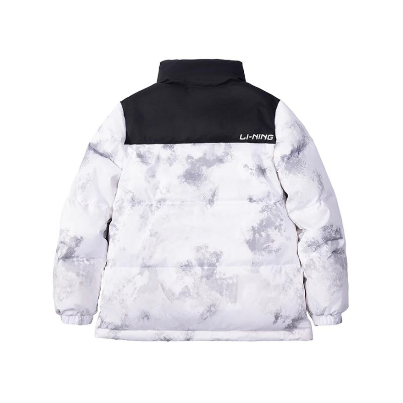 Li Ning Hot Pots Down Collection Short Down Jacket Unisex White AYMU609-9