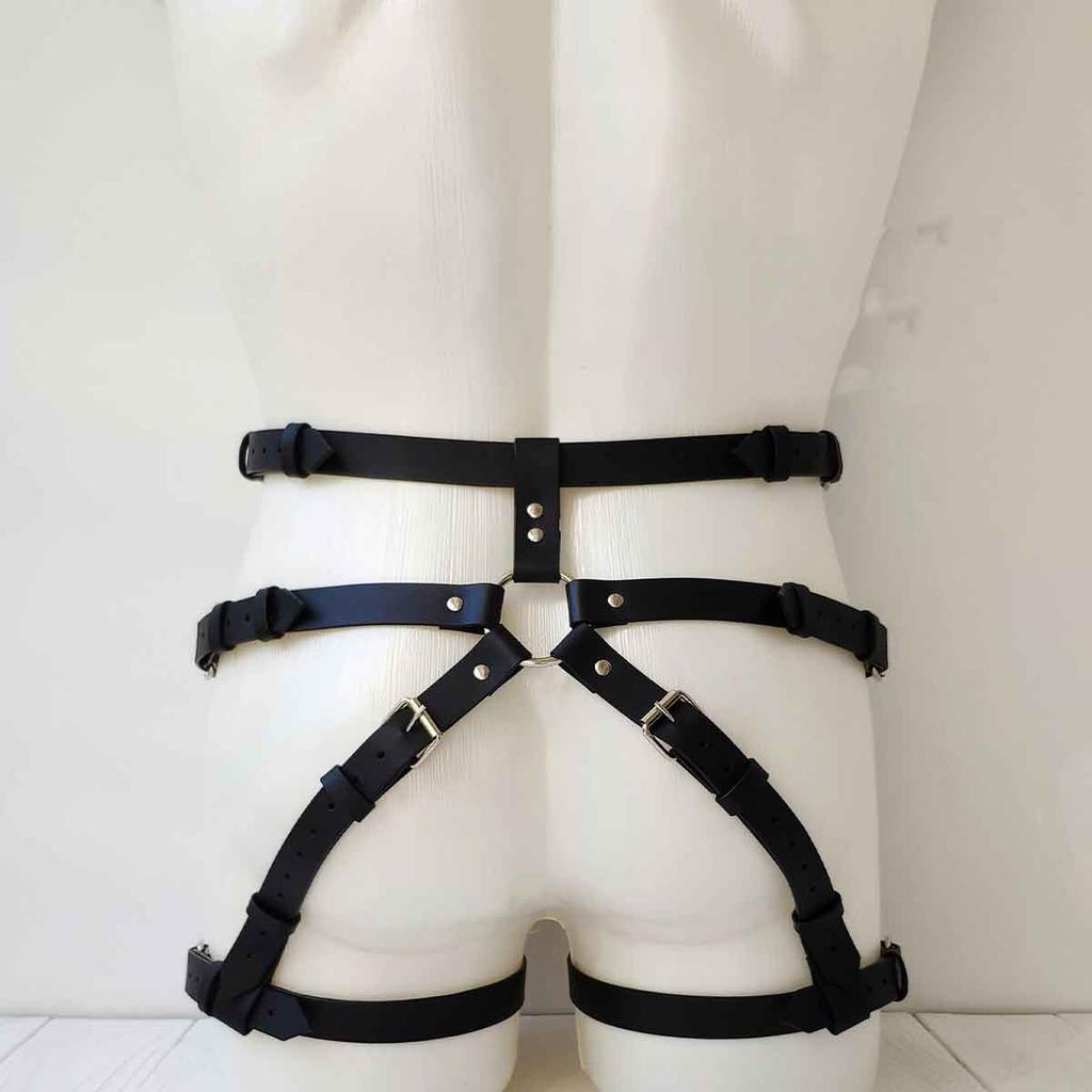 Men'S Leg Belt Harness Gay Body Bondage Lingerie Sissy Clubwear For Gay Sex Rave And Clubbing Mens Leather Harness Bondages Gear
