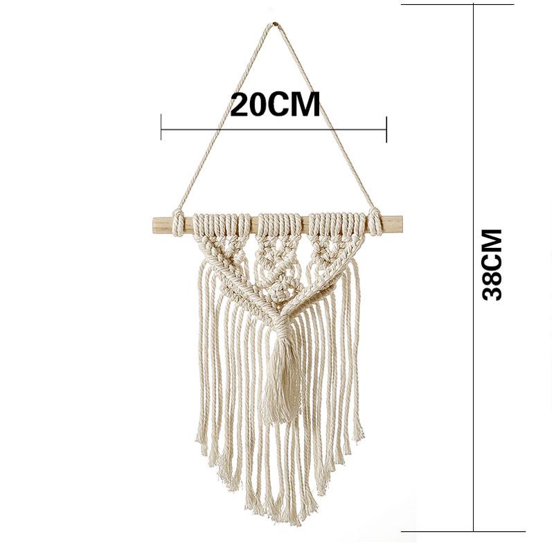 Macrame Wall Hanging Hand Woven Art Tassel Bohemian Tapestry Home Decor Handmade