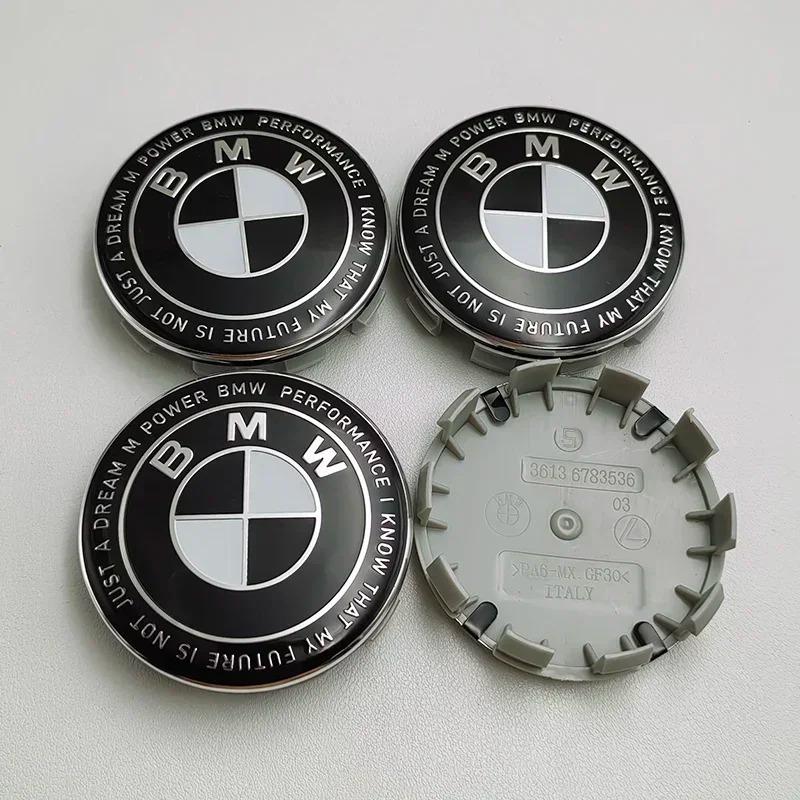 4pcs 68mm 56mm Car Cover Wheel Hub Center Caps Badge Logo Emblem For BMW M X1 X3 X5 X6 X7 1 3 4 5 6 7 Series E36 E39 E46 E60 E90
