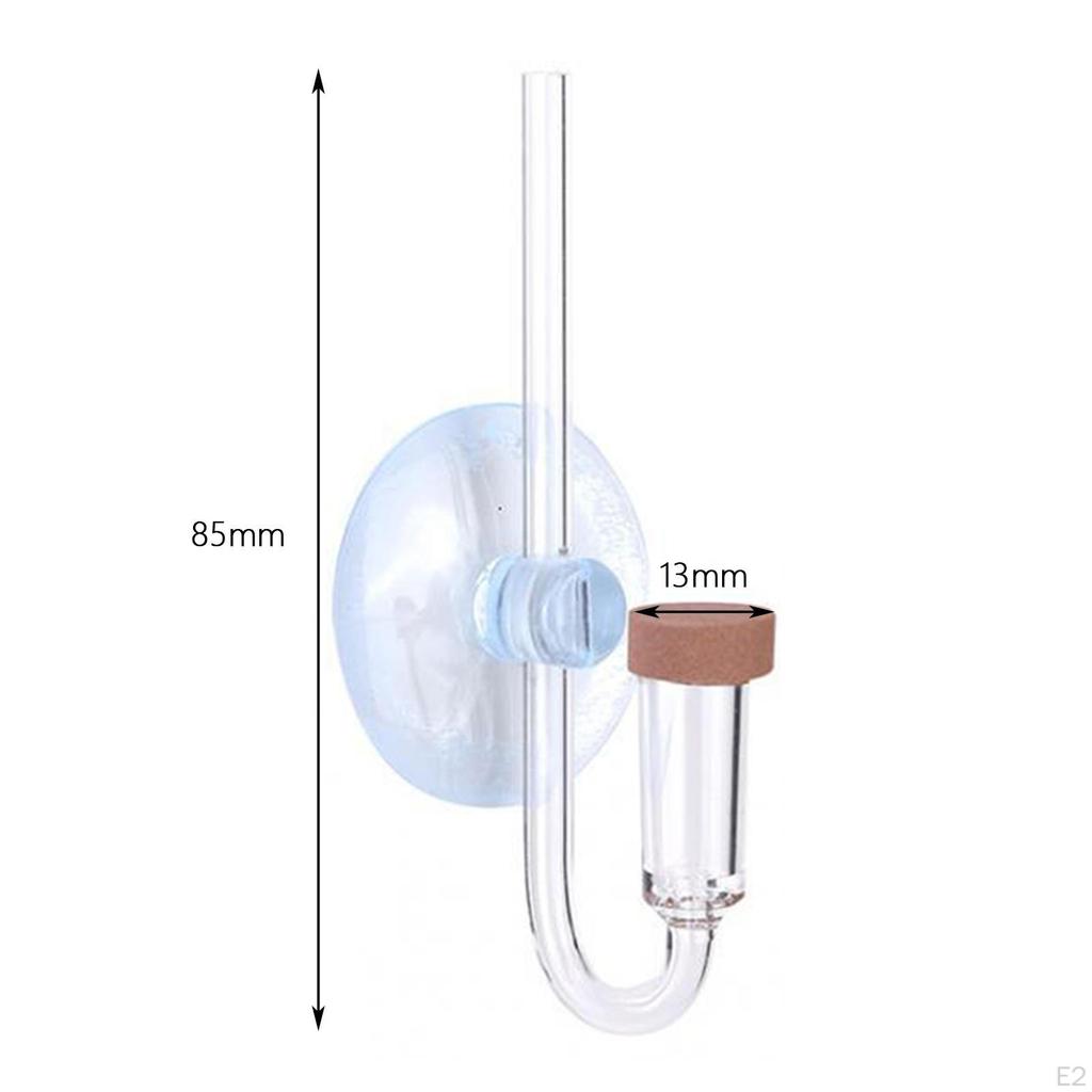 Aquarium Air Diffuser Carbon Dioxide Refiner Clear Small CO2 Bubble Marker for Glass Water