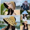 Bucket Hat Sunshade Sunscreen Hat Showing Face Small Sun Hat Women's Versatile Early Spring and Summer Split Bow Hat Wholesale