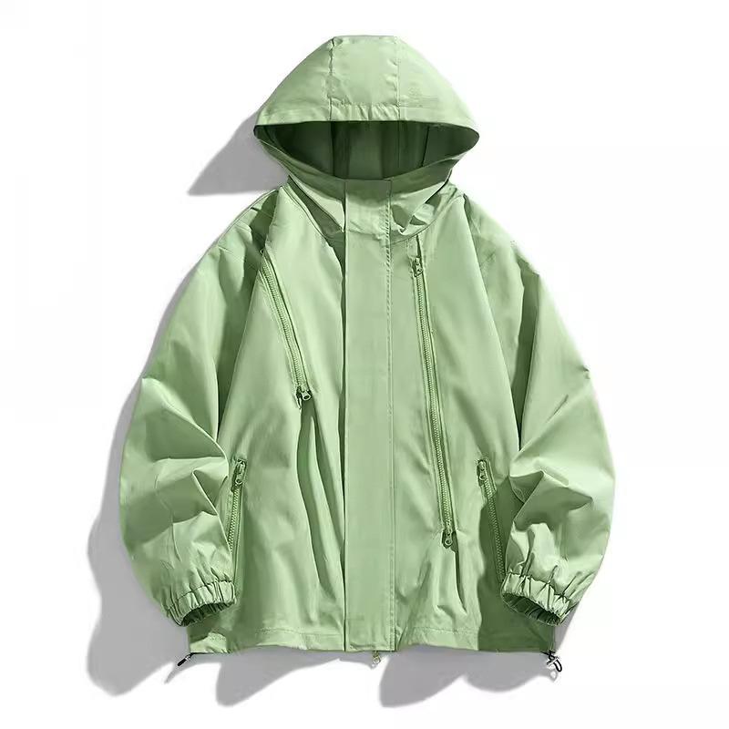 Sportliche Kapuzenjacke Jacke Herren Locker Spleißjacke