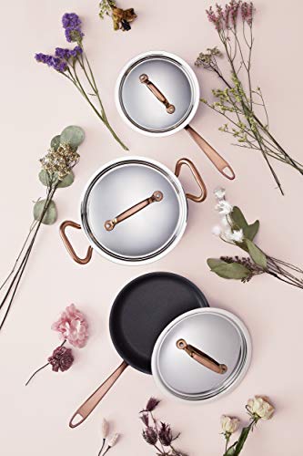Vita Craft IH-Compatible Saucepan, 12cm, Rose Gold, Dear 3951