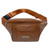 New Style, Men's Waist Bag, Korean Version, PU Leather, Large Capacity, Multi-layer, Waist Bag, Outdoor Leisure, Mobile Phone Bag