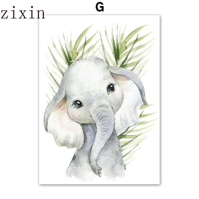 Niedlicher Löwe, Giraffe, Zebra, Gepard, Dschungeltiere, Wandkunst, Leinwand, nordische Poster, Malerei und Drucke, Wandbilder, Kinderzimmer-Dekoration