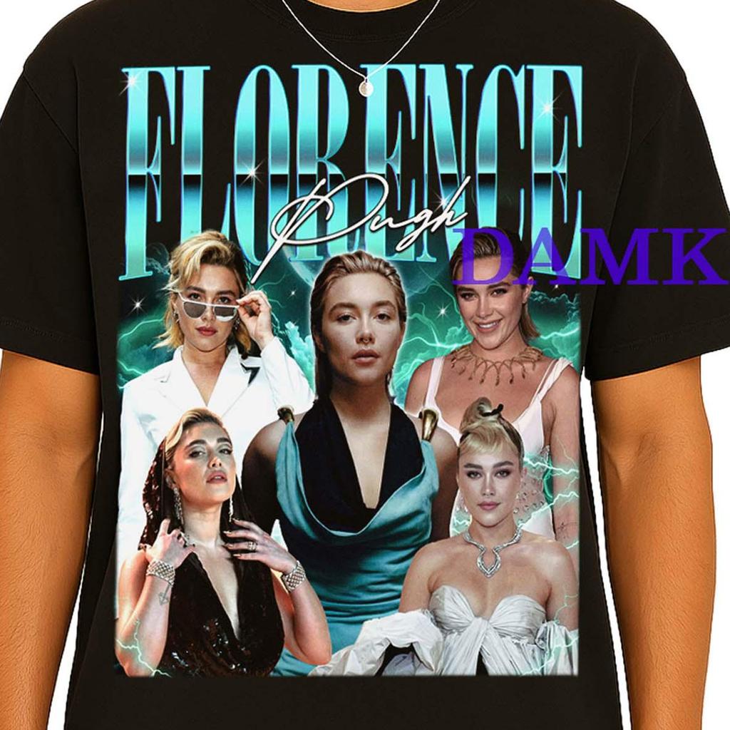 Florence Pugh Shirt, Florence Pugh Retro Tshirt, Florence Pugh Fan T-shirt, Florence Pugh Merch, Florence Pugh T-shirt Gift