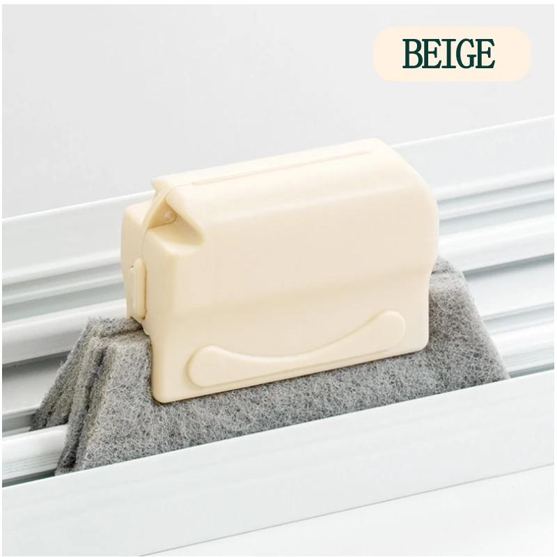 Kreative Rillen-Fensterreinigungsbürste Nützliche Waschbare Jalousienklinge Staubentferner Mikrofaser Fenster Nut Reinigungsgerät