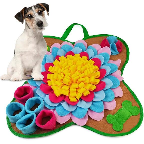 Large Snuffle Mat for Dogs, 20   x 20   Dog Puzzle Mat, Dog Sniff Mat, for Interaction, Foraging and Sniffing Feeding, Exercise Natural Foraging C