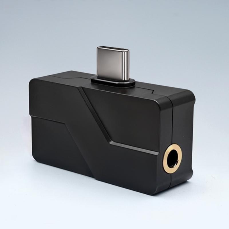 Double Port 3.5mm And 4.4mm Headphone Adapter Type C Connector Supports 384kHz 32Bit HiFi Auditory Output