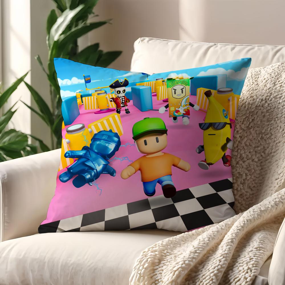 Game S-Stumble G-Guys Cute cushion cover Pillow Sofa Printing Decoration Room Home Office Coffee Shop Car Nordic Simplicity