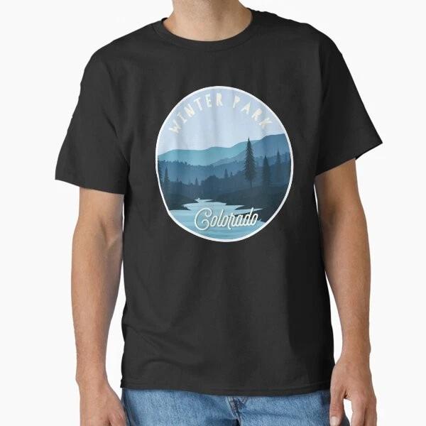 Winter Park Colorado Classic TShirt Made In UsaAus TShirt S2xl S