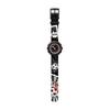Swatch Flik Flak Feifei Serie Quarzwerk 30 Meter wasserdicht Unisex Schweizer Uhr 34,75 mm schwarzes Zifferblatt Kunststoffgehäuse Stoffarmband ZFPSP064