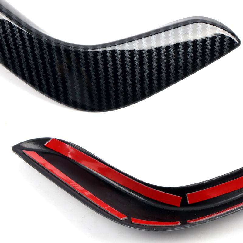 For Chrysler Pacifica - Car Accessories ABS Plastic Carbon Front Fog Light Lamp Cover Trim 2pcs