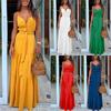 Sleeveless Spaghetti Strap Maxi Dress Women Long Sundress Fashion