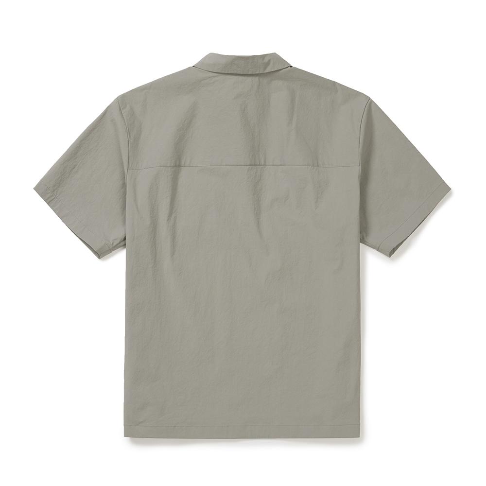[Snowpeak] Cooling Route Pocket Short-Sleeve Polo T-shirt Fog Gray (S25MMRPS60)