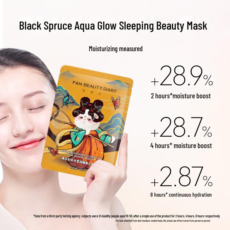 FAN BEAUTY DIARY Black Spruce Night Owl Sleeping Mask