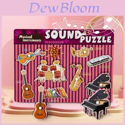 Wooden Animal Sound Puzzle For Kids Education Interactive Learning Toy