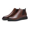 Fleece Autumn And Winter Martin Boots Men'S Leather Shoes British Sleeve Sleeve Foot Short Boots Men'S Shoes Korean Version Trendy Boots S08-C