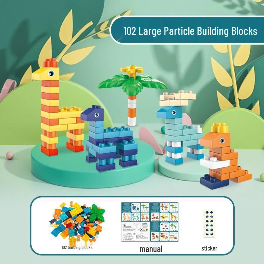 Large Multifunctional Building Block Table for Children's Early Education, Compatible with Lego