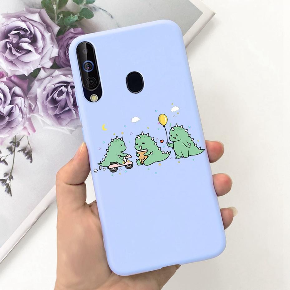 Phone Case For Samsung Galaxy A60 Cute Cartoon Candy Color Soft Silicon TPU Cases For Samsung M40 A60 SM-A606F A606Y M405F