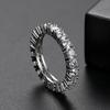 Big Circle Shiny Cz Crystal Ring Cubic Zirconia Colorful Eternity Ring Wedding Ring Set 18k Gold With Diamond