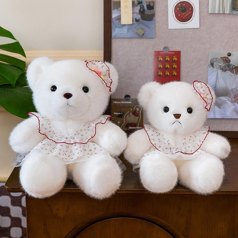 Wedding Teddy Bear Plush Toy With Pp Cotton Filling For Kids And Girls Gift