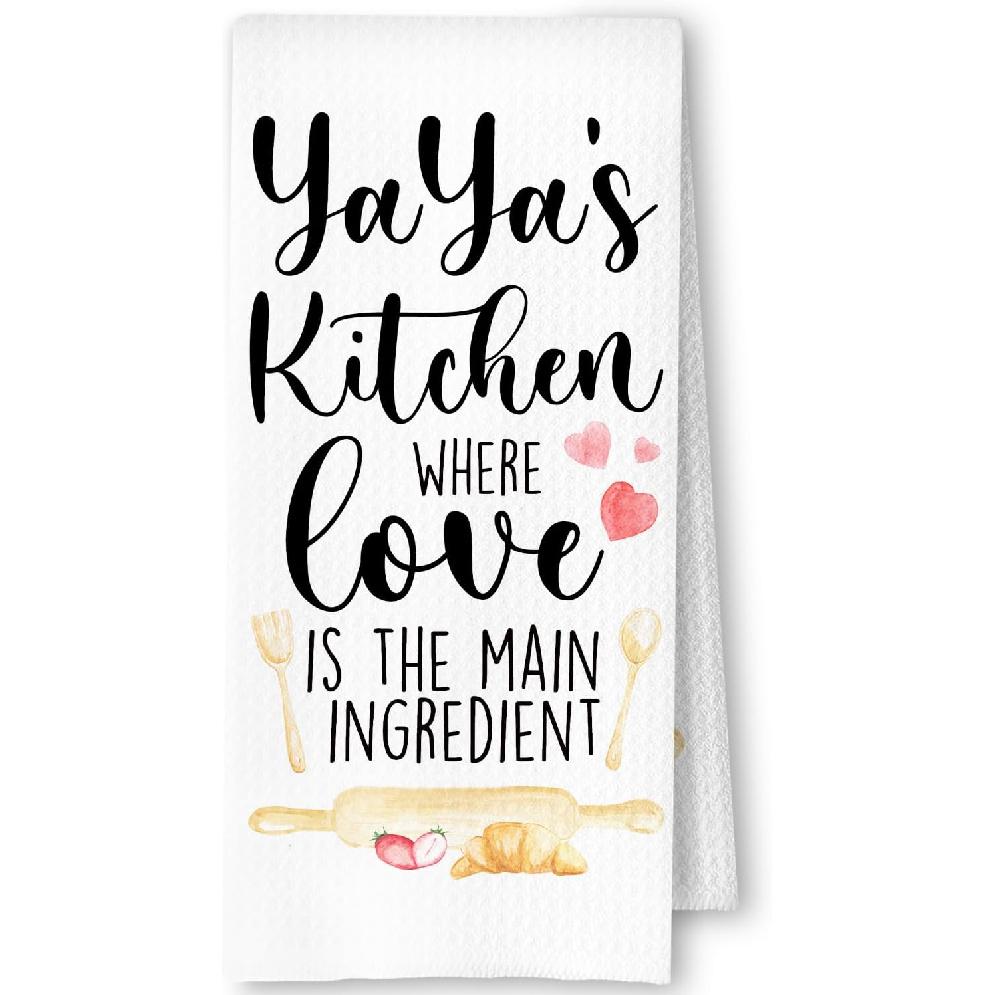 Best Mom Gifts Kitchen Towels, Mother's Day Birthday Gifts for Mom Dish Tea Towels for Kitchen, Mother Gift from Daughter Son Decorative Hand Towels,