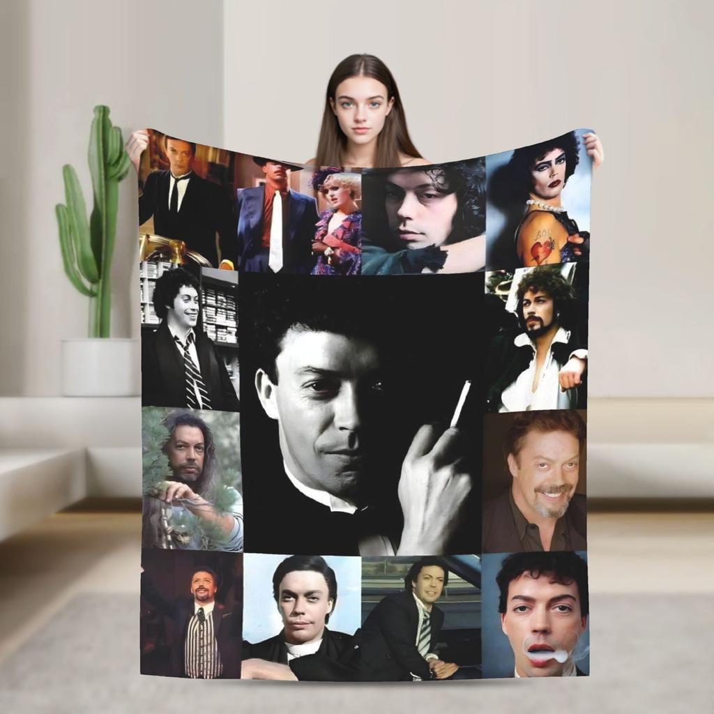Frank N Furter Horror Movie Blanket The Rocky Horror Picture Show Flannel Warm Throw Blanket For Bedding Lounge Autumn/Winter