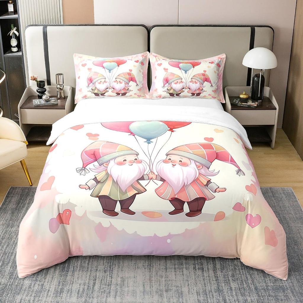 Balloon Duvet Cover Set For Kids Boys Girls Queen King Size Lightweight Down Room Decor 2 Pillowcases And 1 Duvet Cover No Quilt