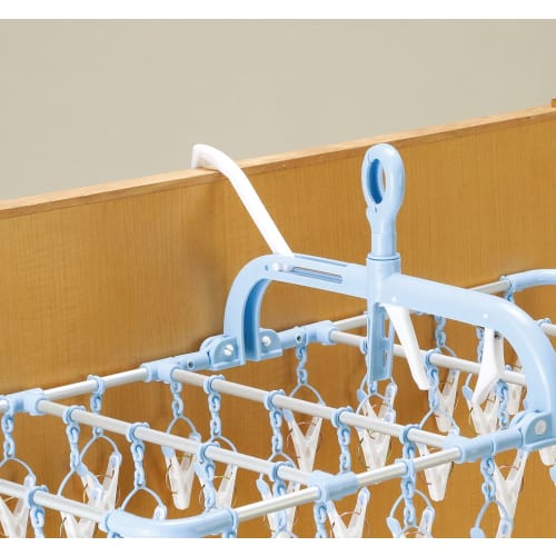 Twinmall Shine Life Horizontal Aluminum Hanger, 40 Pinch, Blue, SL-01