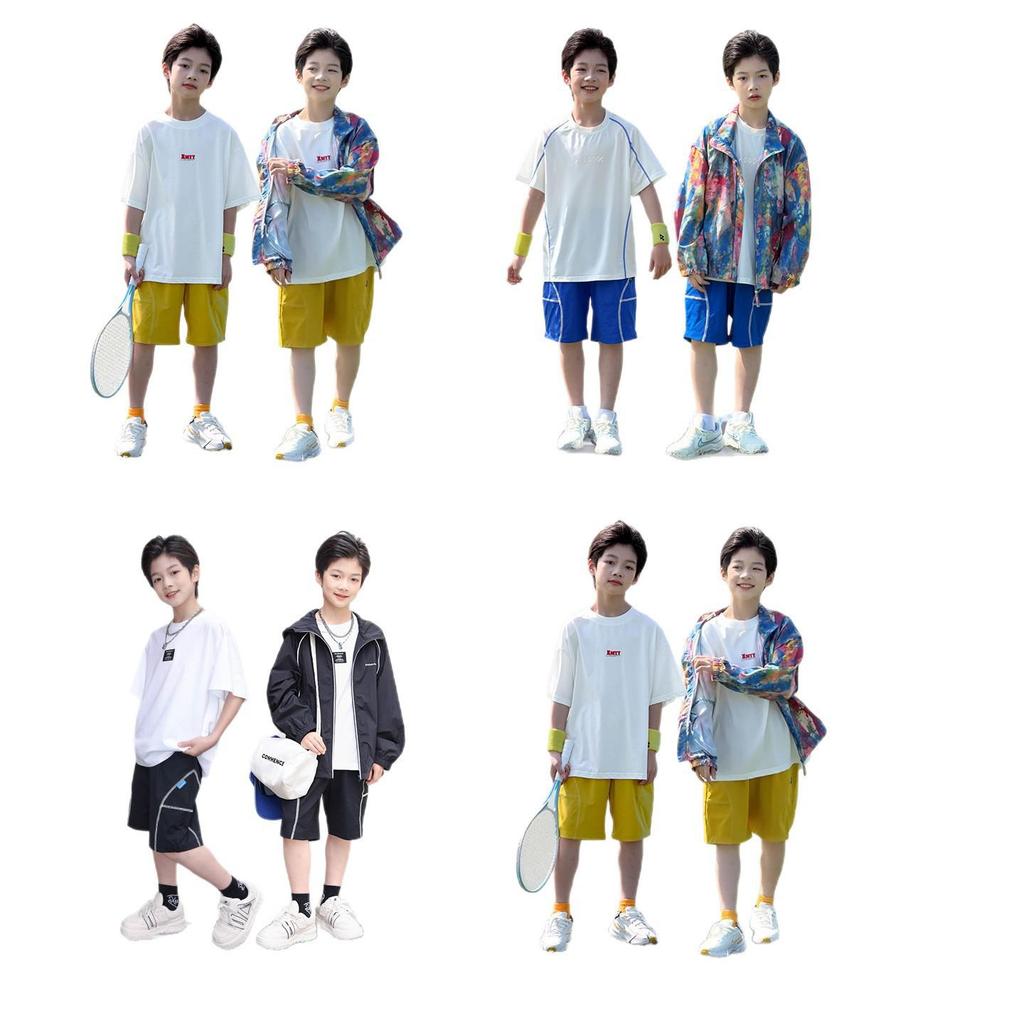 Summer Boys' Thin Loose Sports Shorts - Trendy, Versatile Five-Point Pants for Kids