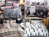 Warm flannel bedding 200x220 + Polish pillowcases 3 pieces, flowers