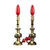 Pure Copper LED Candle Lamp for Offering: Everlasting Wealth God Incense Candlestick