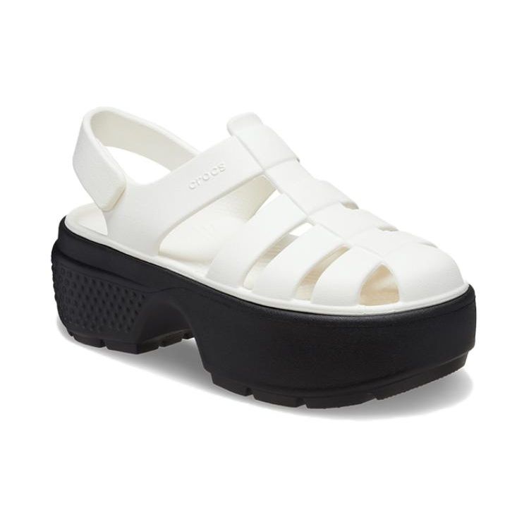 Crocs Stomp Fisherman Sandal Chalk Men Tenisky bílé 209938-0WV