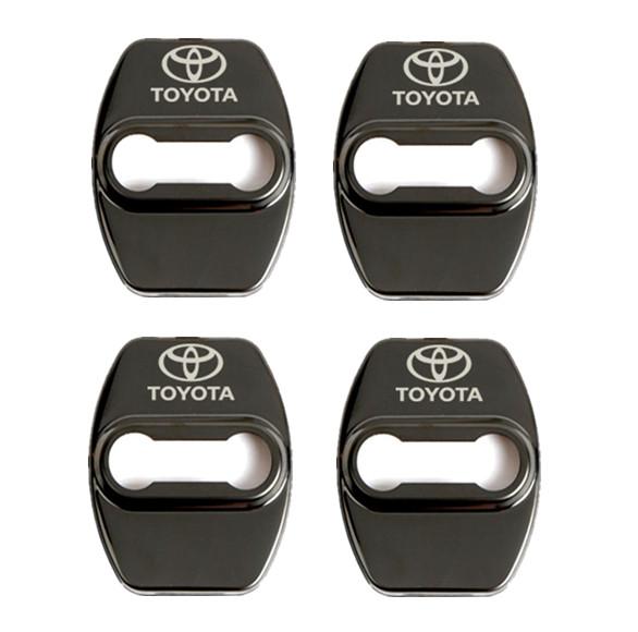 AAAO1 Car Door Lock Protective Cover for Toyota Camry  Chr Corolla Rav4 Yaris Prius Sticker Stainless Steel Accessories Car Styling