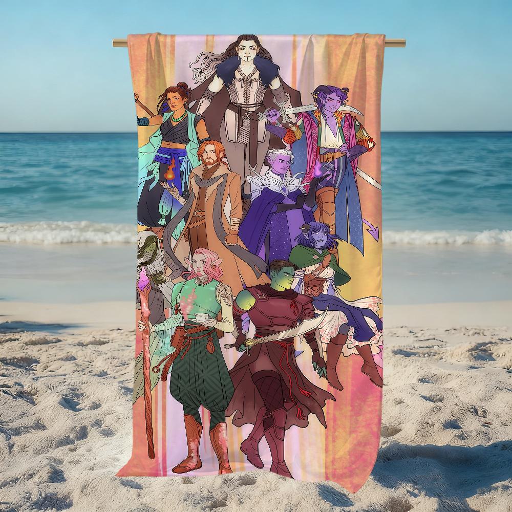 Animation The M-mighty Nein Towel Large Quick-Drying Microfiber soft Beach Towel for Travel Fitness Sauna Bathing Camping
