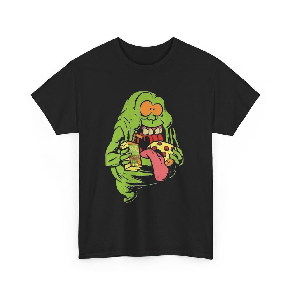 Retro Slimer Goofy Tee, Perfect for Halloween, Ghostbusters Fans, Gift for Nerds