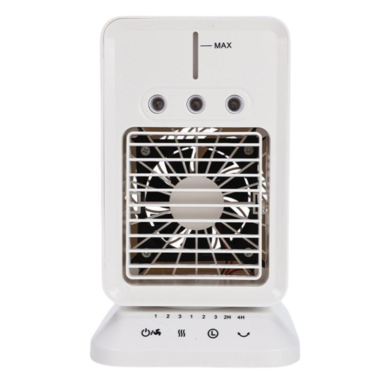 Usb Rechargeable Air Conditioner with 300ML Water Tank Portable Desktop Mist Cooling Fan for Home Dorm or Office Use
