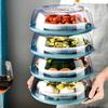 Household Insulated Food Cover With Transparent Lid Dustproof Vegetable Fresh Cover Practical Table Accessories
