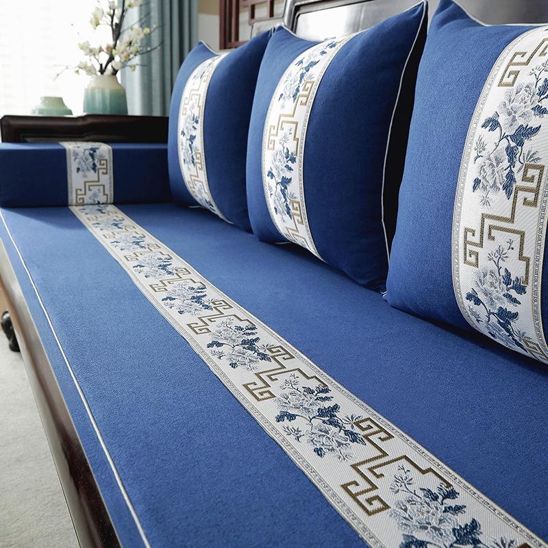 Sofakissen aus Palisanderholz, neue Möbel aus Massivholz im chinesischen Stil, rutschfest, verdicktes Sitzkissen aus hochdichtem Schwamm